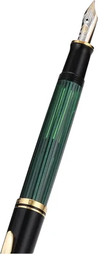 Vista 5 de Pelikan Pluma estilográfica Premium M400 EF-Negro/Verde