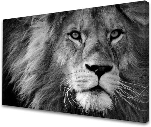 Vista 8 de Baisuart A61269 - Impresiones en lienzo de arte abstracto para pared, pinturas impresas en gris y marrón, lienzo estirado con marco de madera