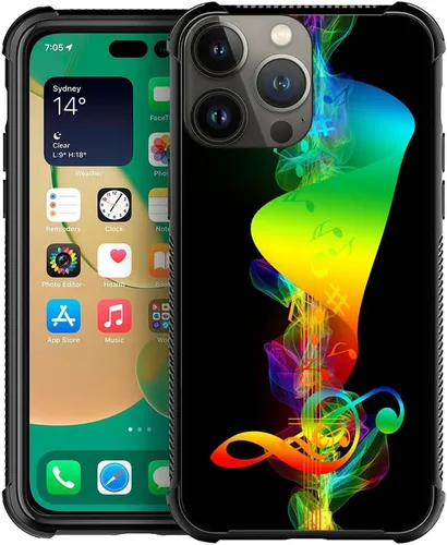 Vista 8 de CARLOCA Funda compatible con iPhone 15, increíble patrón de luz espacial nebulosa para niñas y niños, ultra protección, a prueba de golpes