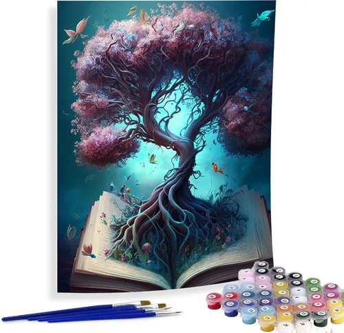 Vista 19 de Diymood Pintura por números para adultos, barco, pintura al óleo náutica acrílica por números, kits para niños y adultos principiantes