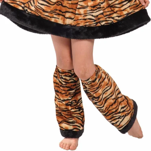 Vista 6 de EraSpooky Lindo disfraz de tigre para niñas, disfraz de Halloween de animales
