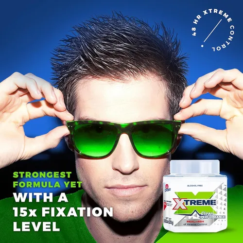 Vista 7 de Xtreme Clear Performance Styling Gel para el cabello para hombres, 8.82 onzas, paquete de 3 Sin alcohol, control Xtreme de 48 horas, con aloe