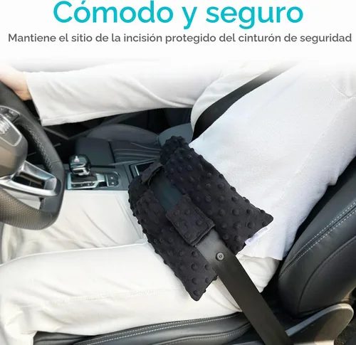 Vista 3 de Ostomía - Almohada para cinturón de seguridad, protector de estomía, funda para bolsa de ostomía, almohada para conducir, ileostomía, soporte