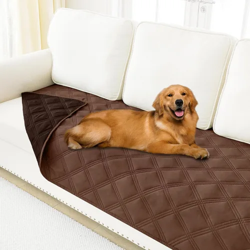 Vista 67 de Smiry Funda impermeable para cama de perro, manta reversible para mascotas para sofá Manta suave lavable para perro, funda a prueba de fugas