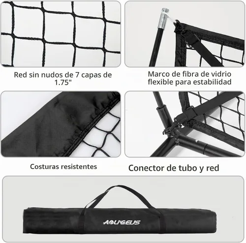 Vista 7 de 7'x7' Baseball Softball Practice Net with Strike Zone Target