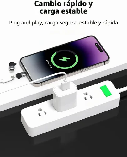 Vista 2 de OTG Audio - Adaptador USB C a Lightning para iPhone 14 13 Pro Max (paquete de 3) para Apple tipo C hembra iluminación macho cable cargador móvil