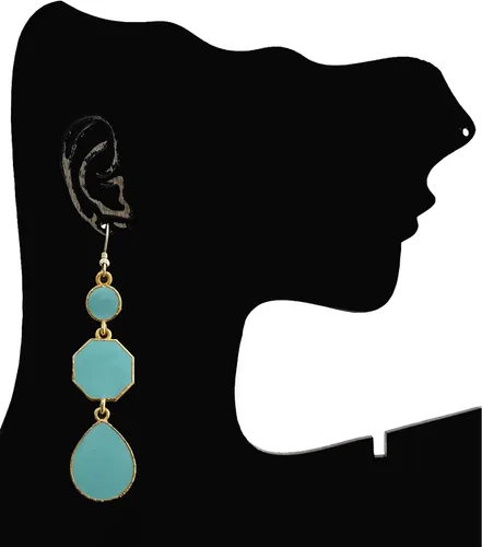 Vista 2 de Moonstruck Pendientes colgantes y colgantes para mujer