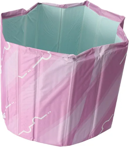 Vista 9 de Mingzhe Inflatable Bathtub for Adults 31.50x25.59in Foldable PVC Soaking Blue