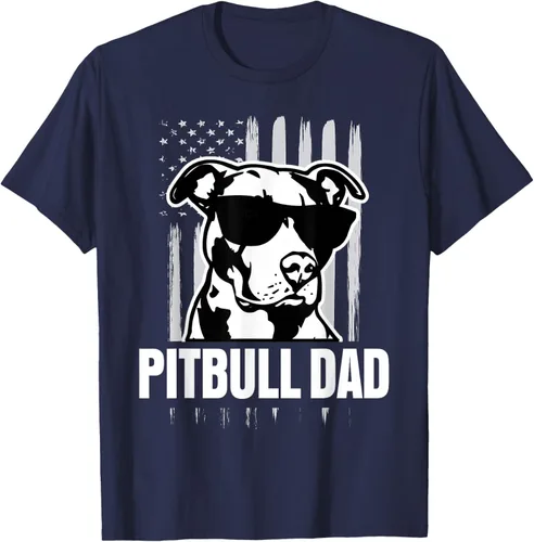 Vista 42 de Pitbull Dad - Camiseta para hombre con orgullo American Pit Bull Dog, Negro, S