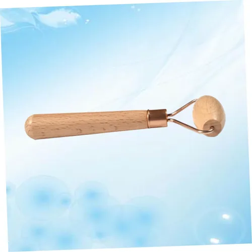 Vista 2 de FOMIYES Rodillo de madera para ojos, masajeador de cara, rodillo muscular, rodillo facial antienvejecimiento, masajeador facial, masajeador