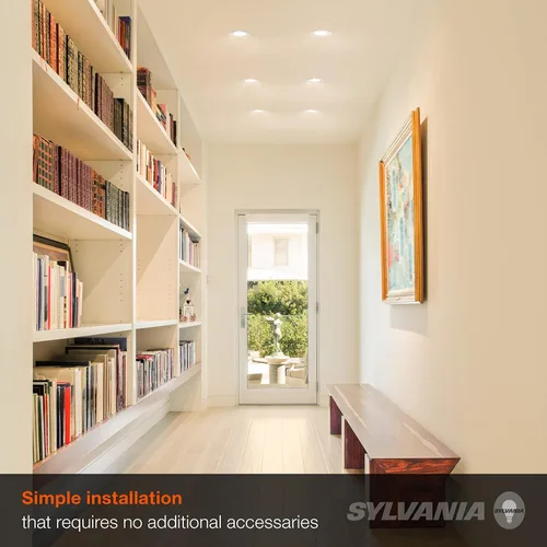 Vista 4 de Sylvania - Lámpara LED empotrable RT de 5 pulgadas/6 pulgadas con molde, 14 W, 5 CCT Select (2700 K, 3000 K, 3500 K, 4000 K, 5000 K), regulable