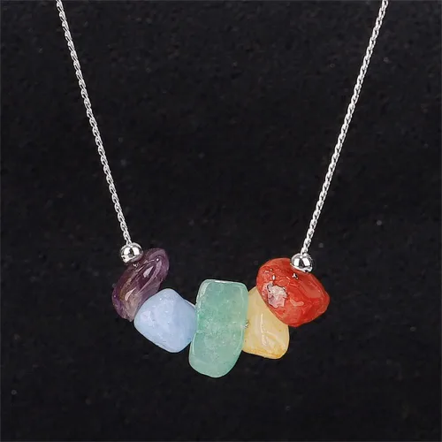 Vista 8 de Gargantilla con signo del zodiaco de 12 constelaciones, cristal crudo, piedra natural, curativa, chakra, horóscopo, astrología, joyería para mujer