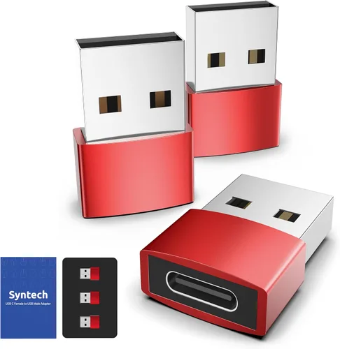 Vista 10 de Syntech - Adaptador USB C hembra a USB macho, paquete de 3 unidades, convertidor de tipo C a USB A, compatible con iPhone 17/16/15/14/13 Pro Max