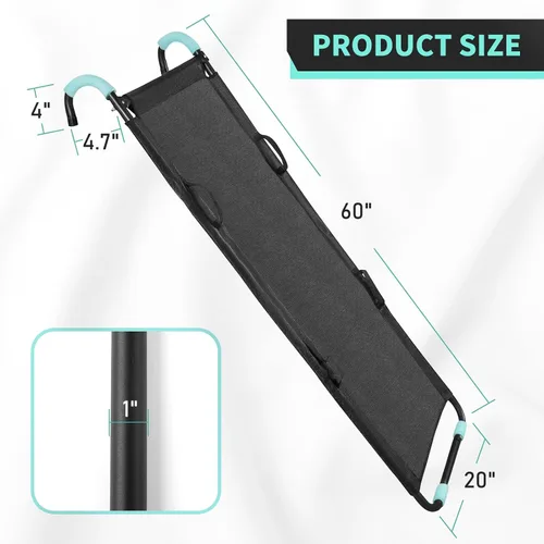 Vista 5 de TANOSHII® Escalera deslizante para cama elástica con asas, escalera de cama elástica universal, tela resistente a desgarros, ajuste universal