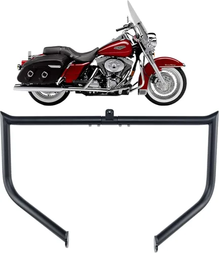 Vista 10 de Barra de Choque Protector de Motor Barra de Carretera para Harley Davidson Touring Road King Street Glide Electra Glide CVO y Modelos de Trike 97-08