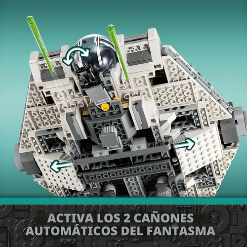 Vista 3 de LEGO Star Wars Ahsoka Ghost and Phantom II - Juguete de nave espacial Star Wars para niños, niños y niñas, a partir de 10 años, regalos