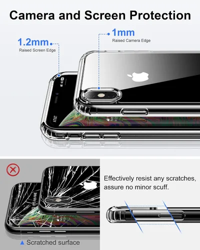 Vista 14 de HOOMIL Funda para iPhone 7 Plus/iPhone 8 Plus de 5.5 Pulgadas, sin amarillamiento, protección contra caídas, cubierta trasera dura transparente