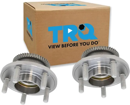 Vista 180 de TRQ Juego de 2 rodamientos de rueda delantera y conjunto de cubo compatible con Tesla 3 2020 Y 2018-2019 para Tesla 3 2020 Tesla Y AWD 2018-2019