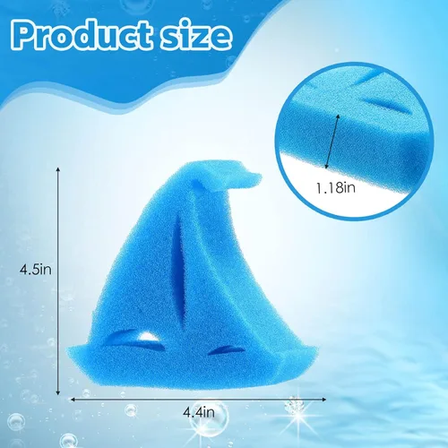 Vista 2 de Patelai Paquete de 40 esponjas absorbentes de aceite para bañera de hidromasaje, accesorios para spa, bañera, piscina al aire libre (estilo barco)