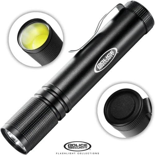 Vista 3 de Police Security Radar 2.0 COB Ultra brillante 350 Lumen LED EDC linterna táctica