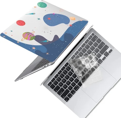 Vista 35 de Funda protectora de plástico para MacBook Air de 11 pulgadas 2015-2010 modelo A1465 A1370, funda protectora de plástico para portátil y cubierta