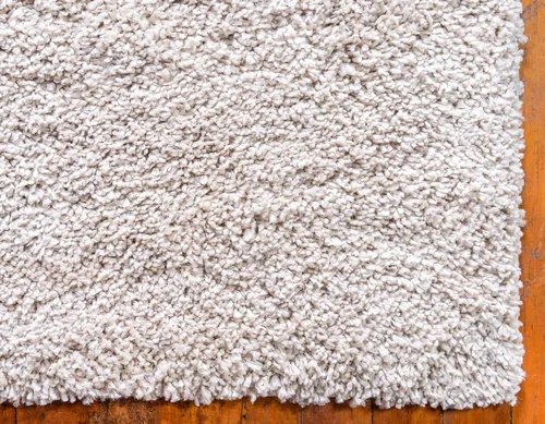 Vista 240 de Unique Loom Colección Davos Shag - Alfombra Lino