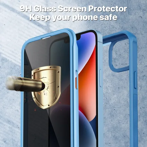 Vista 293 de CENHUFO Funda de privacidad para iPhone 11 Pro, funda de cuerpo completo con protector de pantalla de privacidad de vidrio templado 9H integrado
