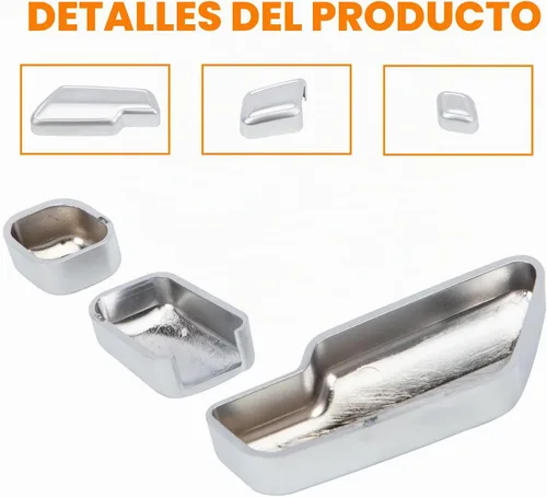 Vista 3 de Compatible con Mercedes Benz, Accesorios de Cubierta de Botón de Ajuste de Asiento de Puerta, Calcomanías de Botones de Ajuste de Asiento para Clase