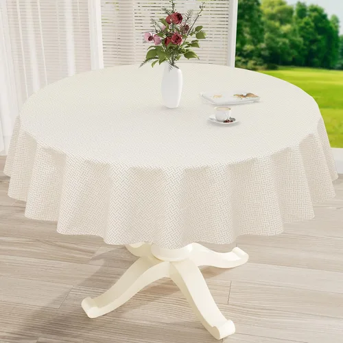 Vista 22 de misaya Mantel rectangular de vinilo impermeable, mantel lavable con reverso de franela, mantel de plástico para cena, picnic, interior y exterior