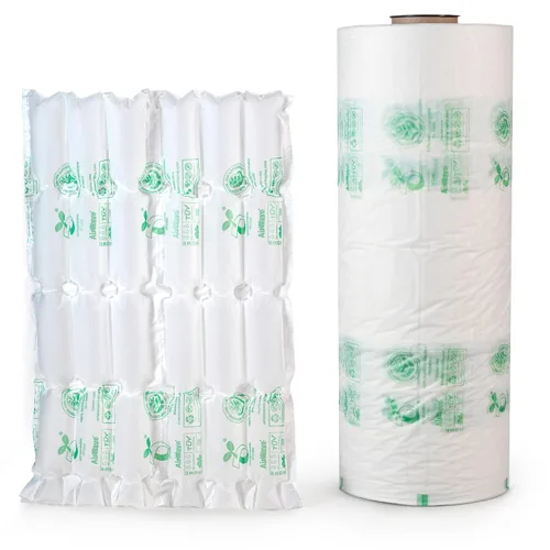 Vista 11 de IDL Packaging EcoWave-8.3 Almohadas de aire para embalaje, 15 pulgadas de ancho y 1300 pies de largo con película neutra de CO2 (1 rollo), bolsas