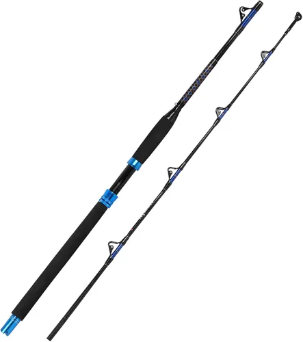 Vista 10 de Fiblink Caña de pesca de carbono convencional de agua salada en alta mar (6 pies, 30-50 lb/50-80 lb/80-120 lb)