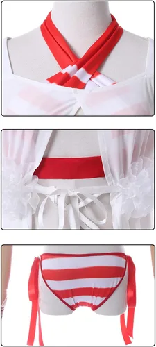 Vista 5 de Weixu Games FGO Fate Grand Order Nero Claudius Cosplay traje sexy bikini traje de baño traje de baño trajes de Halloween