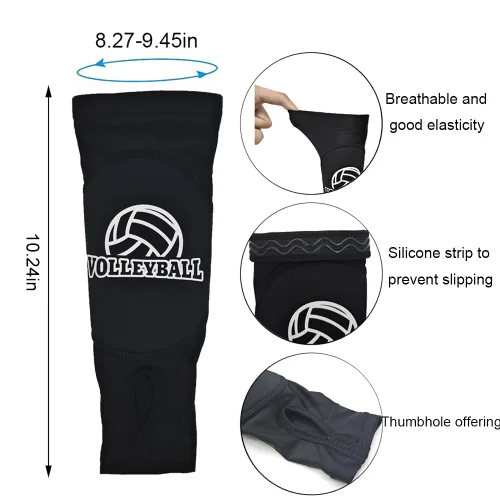 Vista 2 de Regalos de voleibol para adolescentes y niñas, accesorios de voleibol para jóvenes, rodilleras de voleibol y bolsa con cordón