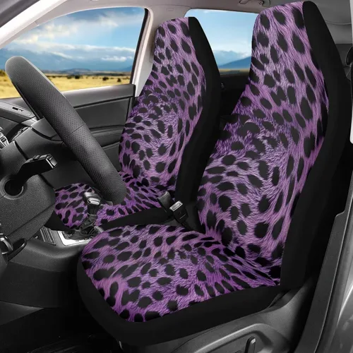 Vista 35 de LedBack Fundas universales de asiento de coche solo para asientos delanteros, bandera estadounidense, ciervos, 2 piezas, protector elástico