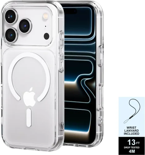 Vista 14 de PAUL B Funda para iPhone 17 2025 (compatible con MagSafe) protección contra caídas de grado militar (probada hasta 13 pies), antiamarilleamiento
