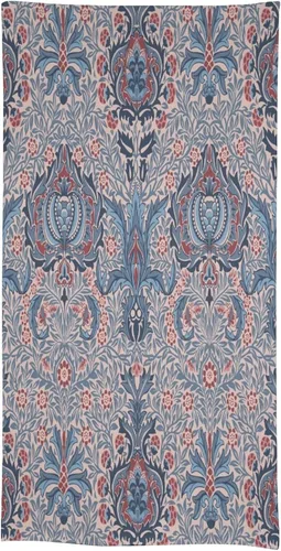Vista 203 de Mantel Floral Retro de Pájaros, Diseño Original Bohemio William Morris Estampado Cubierta de Mesa para Hogar Picnic Fiesta Comedor Cocina William