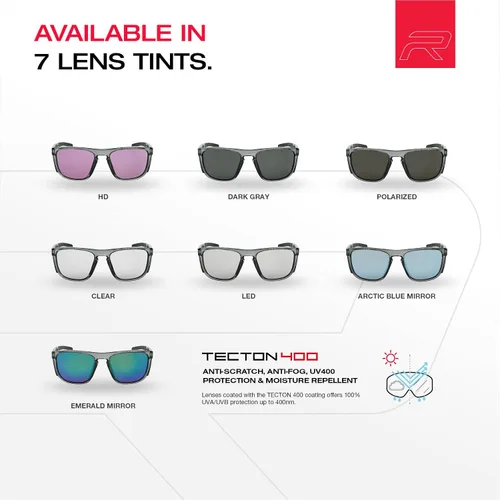 Vista 8 de Riley Navigator X - Gafas de seguridad antivaho, resistentes a los arañazos y a los impactos y bloqueo UV, marco completo ligero para el trabajo, al