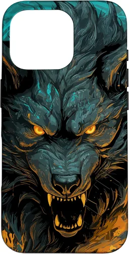 Vista 20 de Fenrir Wolf - Funda para iPhone 17, diseño de mitología nórdica