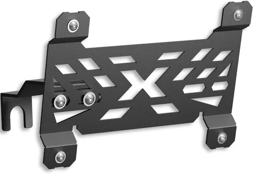 Vista 9 de Marco de Placa de Matrícula Frontal Compatible con Tesla Cybertruck 2024 2025 2026, Soporte de Placa de Matrícula sin Taladro con Antirrobo, Kit