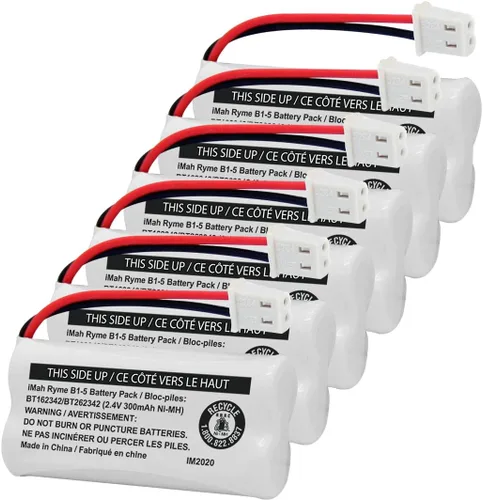 Vista 6 de iMah BT162342/BT262342 2.4V 300mAh Ni-MH batería inalámbrica para teléfono, también compatible con BT183342/BT283342 AT&T EL52351 TL90070 VTech