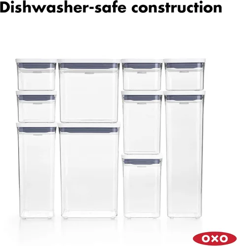 Vista 8 de OXO Good Grips POP Contenedor - Rectángulo Delgado Mini 0.4 Qt