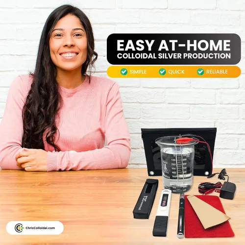 Vista 4 de Kit de generador de plata iónica-nano coloidal original de 12 V con alambre de plata pura 99.995% - Solo tienes que añadir agua destilada y un frasco