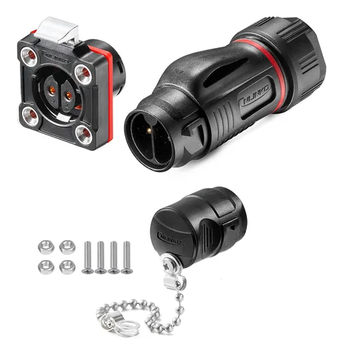 Vista 16 de CNLINKO BD-20 Industrial Impermeable IP68 Conector Circular Lado del dispositivo, Enchufe rápido, Enchufe de aviación de metal, carcasa