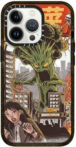 Vista 74 de CASETiFY Impact - Funda para iPhone 13 [protección contra caídas de 6.6 pies/compatible con Magsafe] Black Kingsnake, color negro transparente