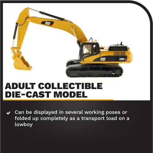 Vista 3 de Diecast Masters Excavadora hidráulica Caterpillar 330D L Core Classics Series Vehículo