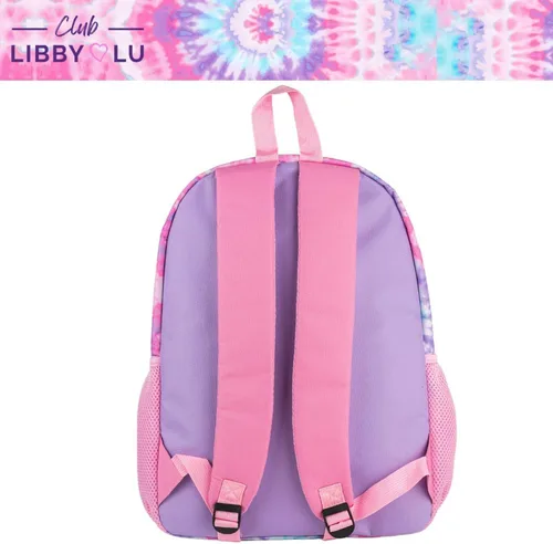 Vista 6 de CLUB LIBBY LU Mochila para niñas, 16 pulgadas, Multi, Tinte anudado pastel