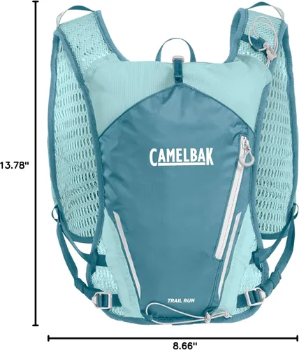 Vista 9 de CamelBak Chaleco de hidratación Trail Run para mujer, 34 onzas, azul adriático Azul Adriático 2.0