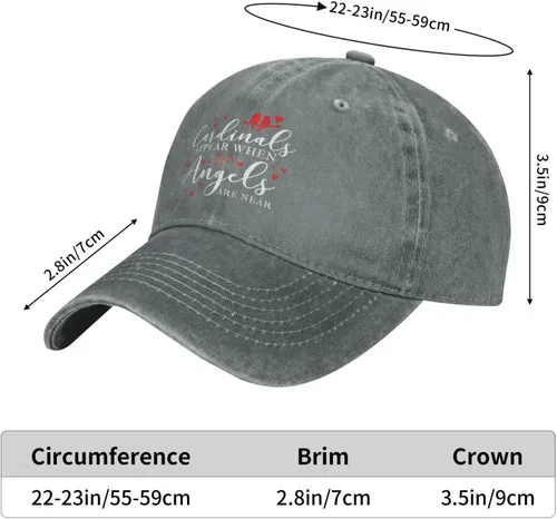 Vista 5 de Gorra de béisbol ajustable con diseño de cardenal para hombre, diseño de cardenal