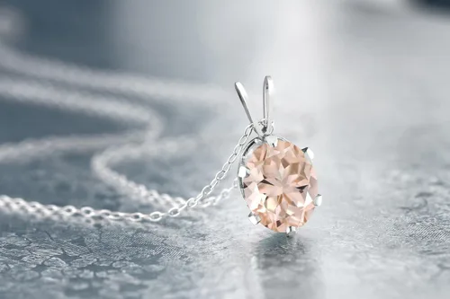 Vista 2 de Gem Stone King 925 Sterling Silver Gemstone Birthstone Pendant Necklace For Women Oval 7X5MM With 18 inch Chain Fine Jewelry Gifts for Her Mom