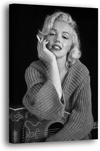Vista 22 de SpiritualHands Marilyn Monroe - Lienzo decorativo para pared y póster – Decoración femenina moderna de maquillaje femenino, impresión de moda